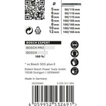 Bosch 2608900195 - EXPERT SDS PLUS-7X: SET 7 UDS: 5; 6; 8; 10; 12MM