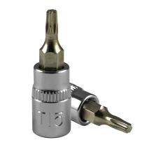 JBM 13382 - VASO DESTORNILLADOR TORX (TX) T8 CROMADO