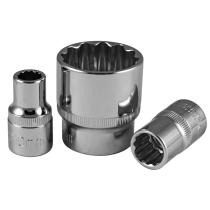 JBM 13614 - VASO CORTO DE 12MM, XZN 1/2" - CROMADO