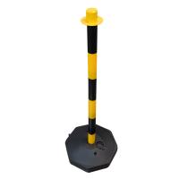 JBM 53940 - POSTE DE PLÁSTICO PARA CADENA  - AMARILLO/NEGRO