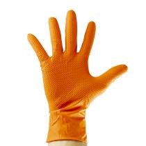 JBM 53994 - GUANTES NARANJAS DESECHABLES DE NITRILO T:M 5,5MIL (50 UDS.)