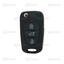 EAATA HY06KS - HY06KS - CARCASA PLEGABLE MANDO HYUNDAI/KIA 3 BOTONES