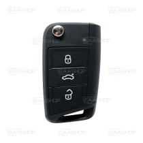 EAATA SK03RC - SK03RC - TELEMANDO PLEGABLE 3 BOTONES SKODA - ORIGINAL