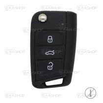 EAATA VW33RC - VW33RC - TELEMANDO PLEGABLE 3 BOTONES VW - ORIGINAL