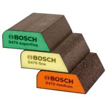 Bosch 2609256F15 - SET 3 TACOS COMBI DE LIJADO COLORES DIY