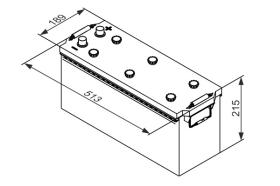 JASZ 614563 - GOOD YEAR TRUCK HEAVY DUTY 145 AH + DCHA. 950A